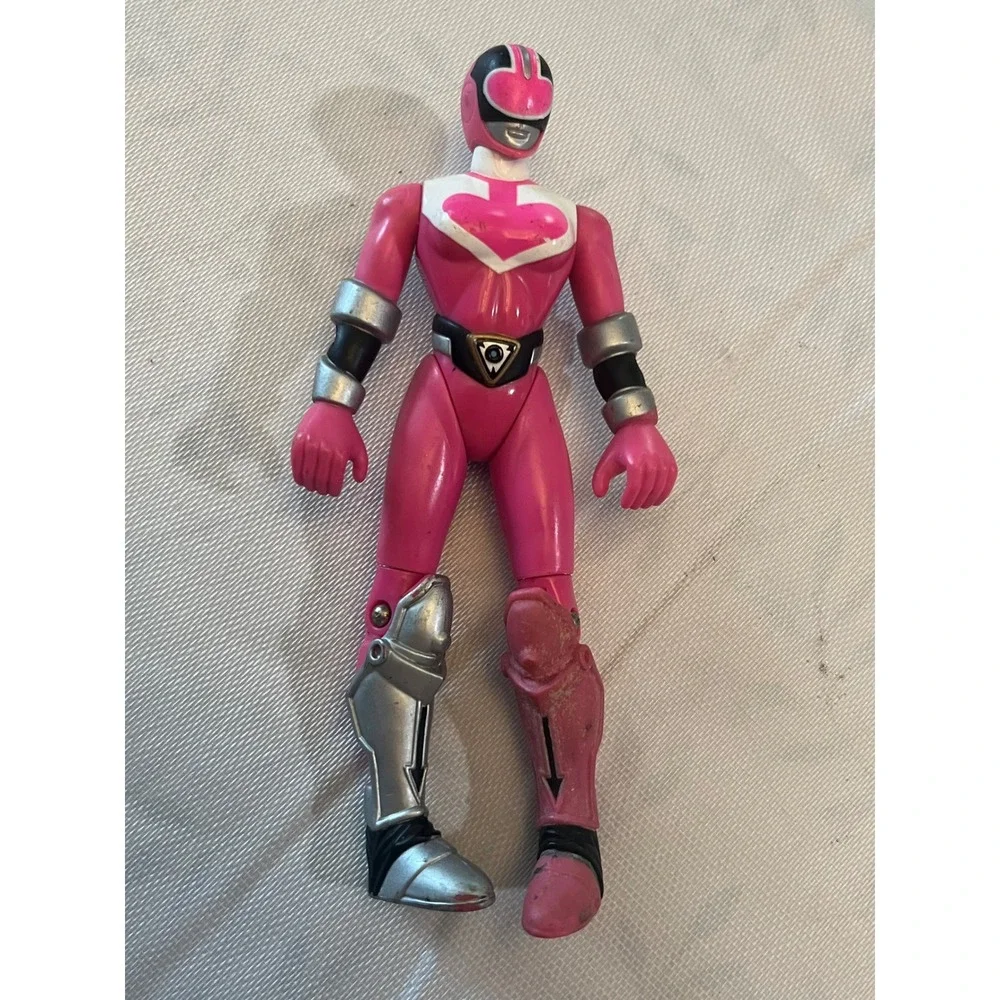 Vintage 2000 Bandai Power Rangers Time Force Pink Ranger Action Figure Toy 5in‎